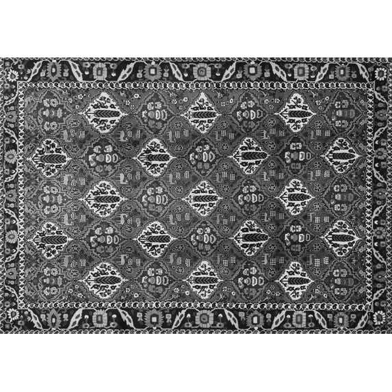 Ahgly Company Indoor Rectangle Persian Gray Traditional Area Rugs, 2' x 4'