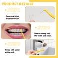 thumbnail image 5 of LELE LIFE 60pcs Interdental Brushes Braces Flossers, Reusable Dental Brushes between Teeth, Braces Brush Floss for Braces Toothbrush, Proxy Brushes Dental Picks, 0.7mm, 5 of 7