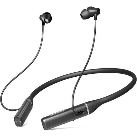 Sunitec Neckband Bluetooth Headphones Running Headphones, HD Stereo Wireless In-Ear Extra Bass Headset, Around Neck Bluetooth Headphones Noise Cancelling Mic for Phone Call