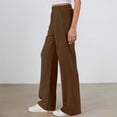 thumbnail image 6 of Sweatpants for Women 2026 Spring Fall Elastic High Waist Wide Straight Leg Casual Loose Sweat Pants with Pockets, 6 of 9