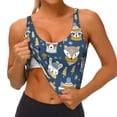 thumbnail image 3 of Hirioo Winter Animal Friends for Women's Sports Vest with Full-Print Design, Stretchy Fabric and Removable Pads-Medium, 3 of 8