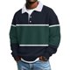 thumbnail image 1 of Hombres Camisa de Manga Larga Vintage Impreso Botón Abajo Cuello Turndown Casual Verano Sólido, 1 of 5