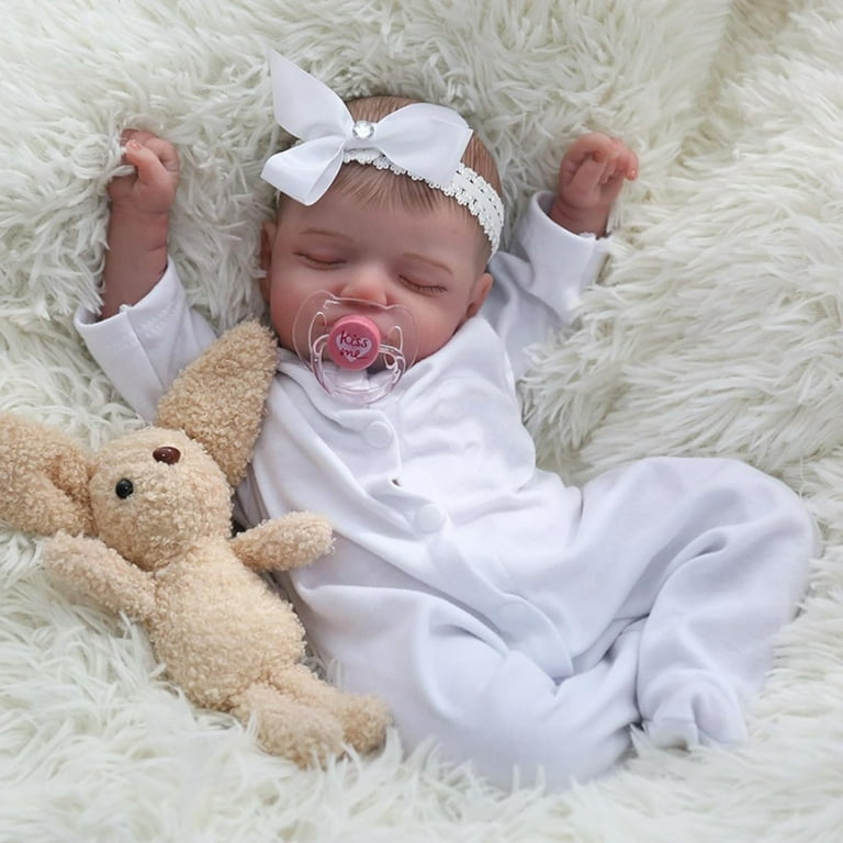 Lonian Reborn Baby Cuddly Dolls with Birth Certificate PP Cotton Cloth