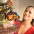 thumbnail image 4 of UYUH Fish Shape Design Christmas Ornaments, 2D Hanging Decor for Christmas Tree and Car Rearview Mirror, Mini Fun Themed Holiday Party Decorations, 4 of 4