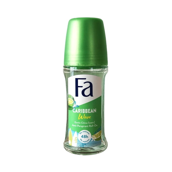 Fa Caribbean Desodorante Roll-On Limón 50 ml 48 horas - pack de 3
