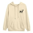 thumbnail image 5 of KHONTS He Left the 99 to Find Me Sweatshirt for Men Christian Fashion Graphic Hooded Sweatshirt Long Sleeve Hoodies Beige XL, 5 of 6
