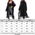 thumbnail image 2 of Suéter Mujeres Cárdigans Outwear Abrigo Casual Punto Cardigan Suéter Elegante Otoño Cálido Abrigo Cgtredaw Negro T S para Mujer, 2 of 7