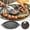 A, variant on On Sale Clearance! Non Stick Round Baking Pan Korean Grill Plate For Even Heating Multifunctional Stove Plate Korean BBQ Grill Pan Frying And Grilling Pan For Home Kitchen Camping Travel Home Decor