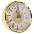 thumbnail image 1 of Round silent clock insert for precise timekeeping, golden metal, 1 pack, 1 of 5