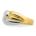 thumbnail image 4 of 14k Two-Tone Polished Zigzag Design Ring R893, 4 of 5