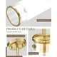 thumbnail image 3 of Lámpara Colgante JAZAVA PL107BG-2PK de Vidrio Esmerilado Dorado, Paquete de 2, 3 of 7