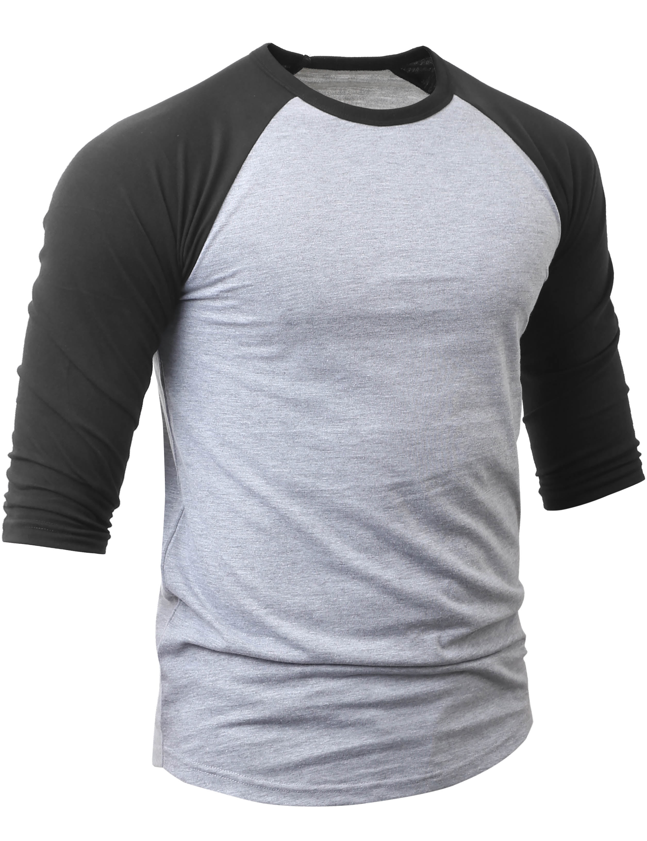 Men's Casual 3/4 Raglan Sport TShirts Baseball Activewear Walmart