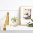 thumbnail image 3 of Wall Decorations Wall Décor 5 Packs Air Plant Holder Mini Metal Tabletop Himmeli Decor Modern Geometric Planter Tillandsia Air Fern Display Stand for Home, Office and Wedding Gift Idea, Gold, 3 of 7