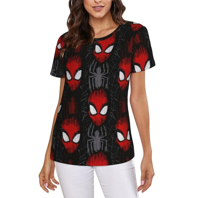 Spider-Man Women's Crew Neck Short Sleeve T-Shirt