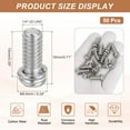 thumbnail image 2 of Uxcell 50Pcs 1/4x15 (1/4-20UNC) Ceiling Fan Blade Screws, Silver, 2 of 6