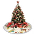 thumbnail image 4 of Falda con forma de árbol de Navidad GHYGTY moderna de mediados de siglo 122 cm con escote, 4 of 4