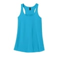 thumbnail image 5 of District Made DM420 Ladies Solid Gathered Racerback Tank, Light Turquoise - Extra Large, 5 of 6