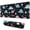 Black Cartoon Dinosaurs, variant on Long Mouse Pads for Desk,Black Cartoon Dinosaurs Eggs Stars Desk Mats on Top Of Desks, Desk Mouse Pad Extra Large with 3mm Non-Slip Base and Stitched Edge for Gaming,Work,Home 31.5"x11.8"