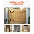 thumbnail image 3 of STAWAY Kit de Support d'Angle Anti-Affaissement pour Portail - Robuste, Résistant à la Rouille, Installation Facile pour Portes d'Atelier, d'Allée, de Grange - Support Durable et Stable, 3 of 9