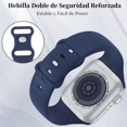 thumbnail image 4 of Correa Silicona Impermeable TUNKARMOR para Apple Watch Negro Deportivo para Hombres y Mujeres, 4 of 8