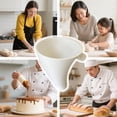 thumbnail image 4 of Premium Flour Funnel for Stand Mixer – Perfect for Baking, Easy to Use, and Clean Blender, flour funnel white, 4 of 5