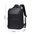 thumbnail image 3 of Convertible Laptop Backpack, Cloth, Black Blue, 12.2x5.9x16.92Inch, Fits 15 Inch Laptop, USB Port for Travel Office College, 3 of 8