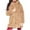 Beige, variant on Miluxas Women's Fleece Jacket Faux Fur Fuzzy Hooded Winter Casual Coats Cardigan Sweaters with Pokets
