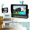 thumbnail image 2 of 7" AHD 1080P Wireless 1CH Backup Camera Kit For Truck Trailer, 2 of 5