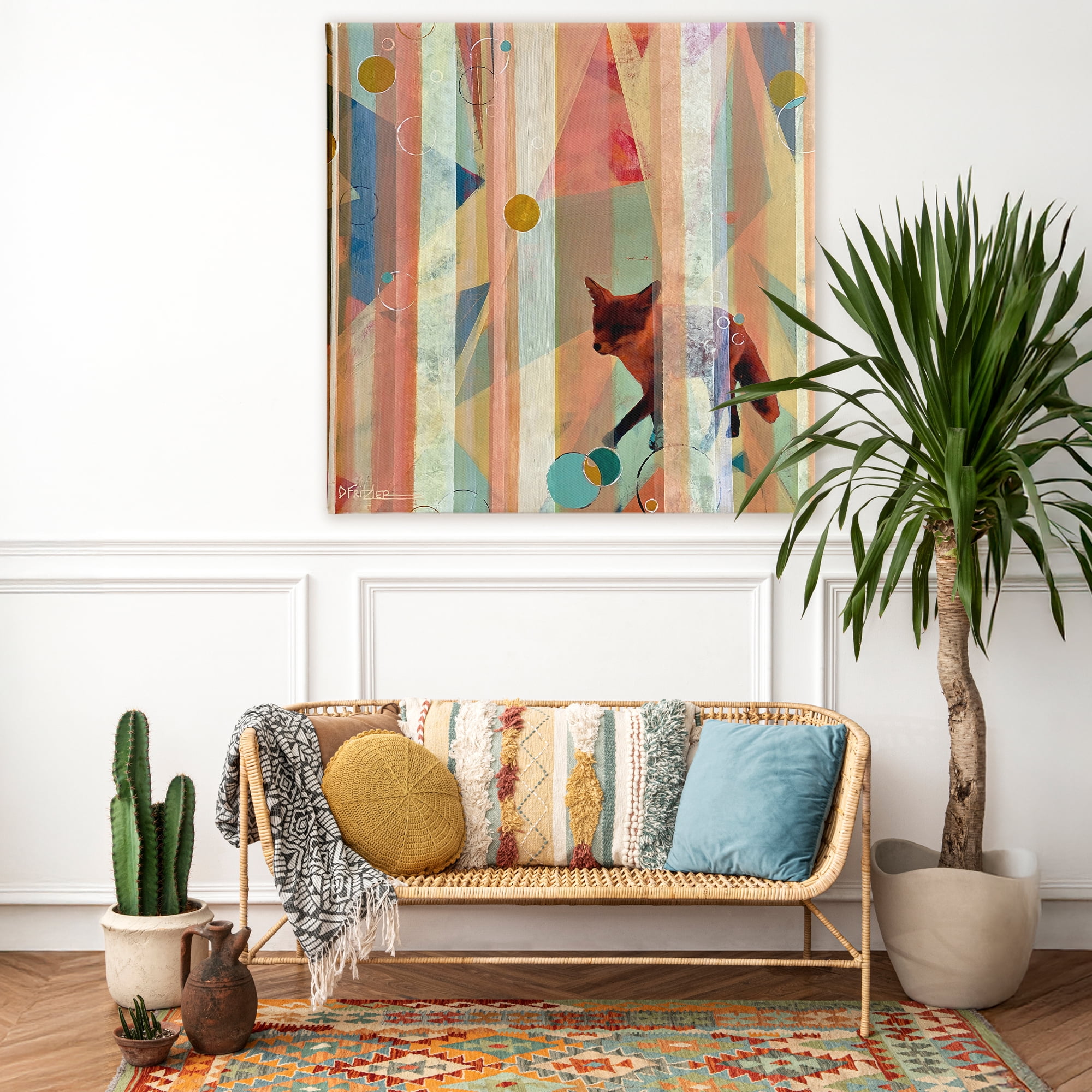 Stupell Industries Making My Move Fox Canvas Wall Art, design by Dianna Fritzler
