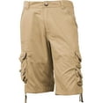 thumbnail image 2 of Ma Croix Mens Premium Utility Loose Fit Twill Cotton Multi Pocket Cargo Shorts Outdoor Wear, 2 of 6