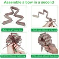 thumbnail image 5 of 24PCS Christmas Bows for Gift Wrapping, 5” Xmas Pull Bows with Ribbon Wrap Accessory for Present, Florist, Bouquet, Hamper, Basket Decor, Easy to Assemble, 5 of 6