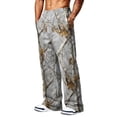 thumbnail image 6 of Dwelliawo Joggers for Men Open Bottom Autumn Camo Straight Leg Baggy Sweatpants Drawstring Cotton Yoga Sweat Pants Winter High Waisted Wide Leg Trousers Earthy Yellow XL, 6 of 6