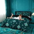 thumbnail image 3 of meiyoeat Rustic Western Aztec Duvet Cover King For Kids,Retro Farmhouse Bull Skull King Bedding For Boys,Black Reversible,3 Pieces(No Comforter), 3 of 6