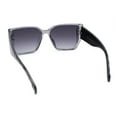 thumbnail image 4 of Womens Classy Designer Style Squared Subtle Cat Eye Plastic Sunglasses Slate - Smoke, 4 of 4