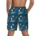 thumbnail image 4 of Balery Various Lights Mens Swim Trunks Swim Shorts for Men Quick Dry Inseam Beach Shorts with Compression Liner Pocket-3X-Large, 4 of 9