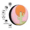 thumbnail image 5 of 15'' Pink Desert Cactus Tire Cover, Universal Spare Wheel Covers, Dust-Proof, Water-Proof, Sun-Proof and Corrosion-Proof, 5 of 9