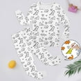 thumbnail image 2 of Jamsmile Kids Handmade Coloring Pajamas Funny Diy Paint Long Sleeve Sleepwear Toddler Girls Pajamas, 2 of 4