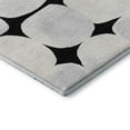 thumbnail image 5 of HomeRoots 669164 5 x 8 ft. Black & Ivory Abstract Geometric Transitional Washable Machine Made Rectangle Area Rug with UV Protection, 5 of 5