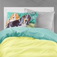thumbnail image 2 of Carolines Treasures 7061PILLOWCASE Basset Hound Double Trouble Fabric Standard Pillowcase Standard multicolor, 2 of 2