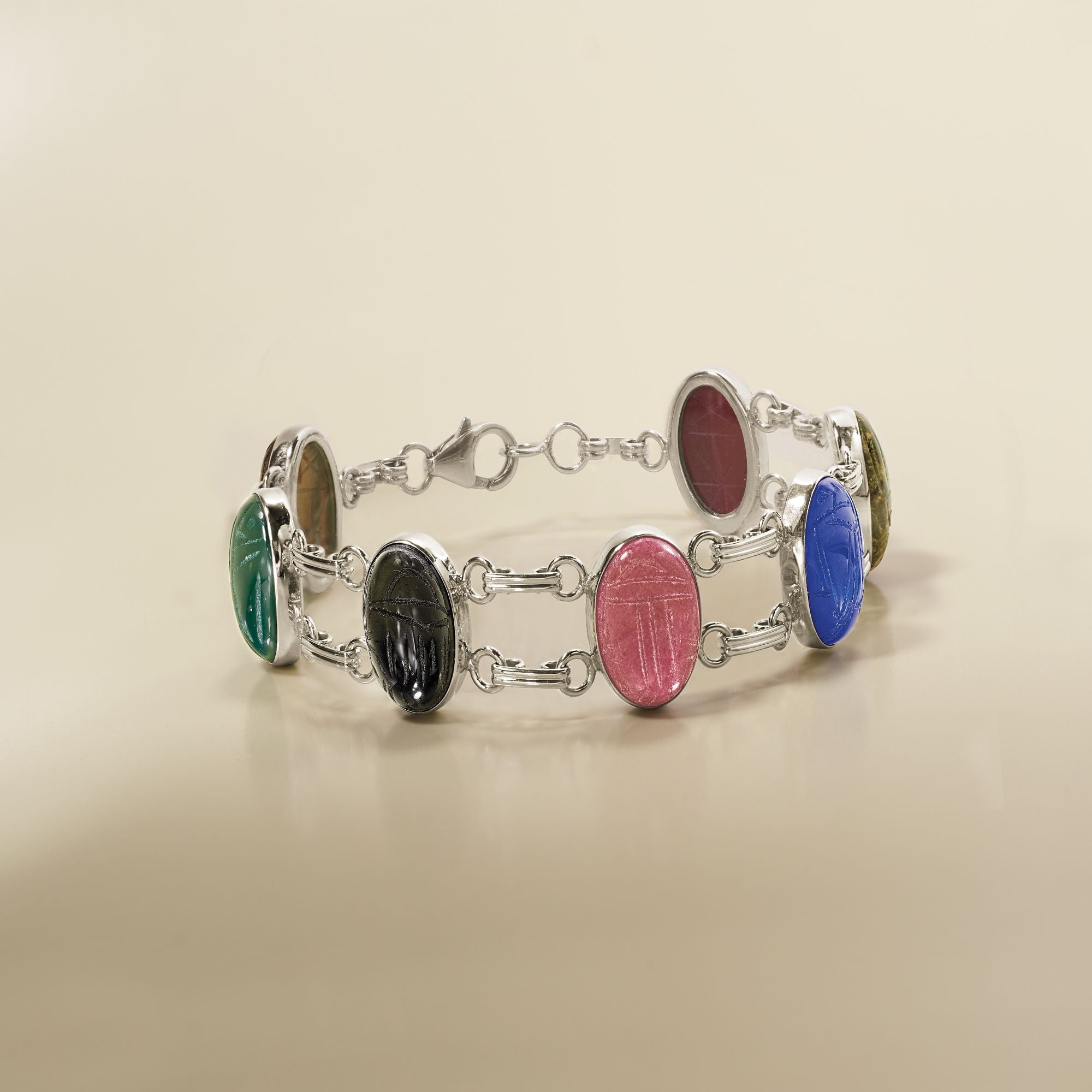 Scarab store bracelet silver