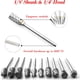 thumbnail image 2 of Juego Fresas Carburo 10 Piezas Brocas Amoladora Troquel Doble Corte Brocas Largas Vástago 1/8 Pulgadas, 2 of 9
