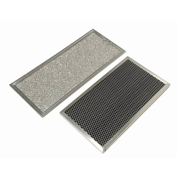 Microwave Grease & Charcoal Filter Set Compatible With GE Model Numbers JVM1660CH04, JVM1660SH04, JVM1660WH04