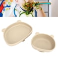 thumbnail image 1 of Silicone Suction Bowl, Panda Shape Soft Toddler Suction Plates Fall  User Friendly Powerful Suction Elastic  For Kitchen For Dishwasher Beige Bowl And Plate, 1 of 8