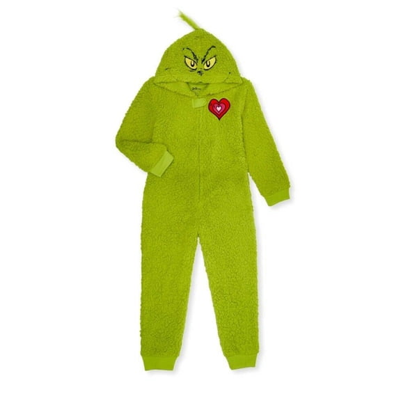 Matching Family Grinch Christmas Union Suit Pajamas -Medium (8)