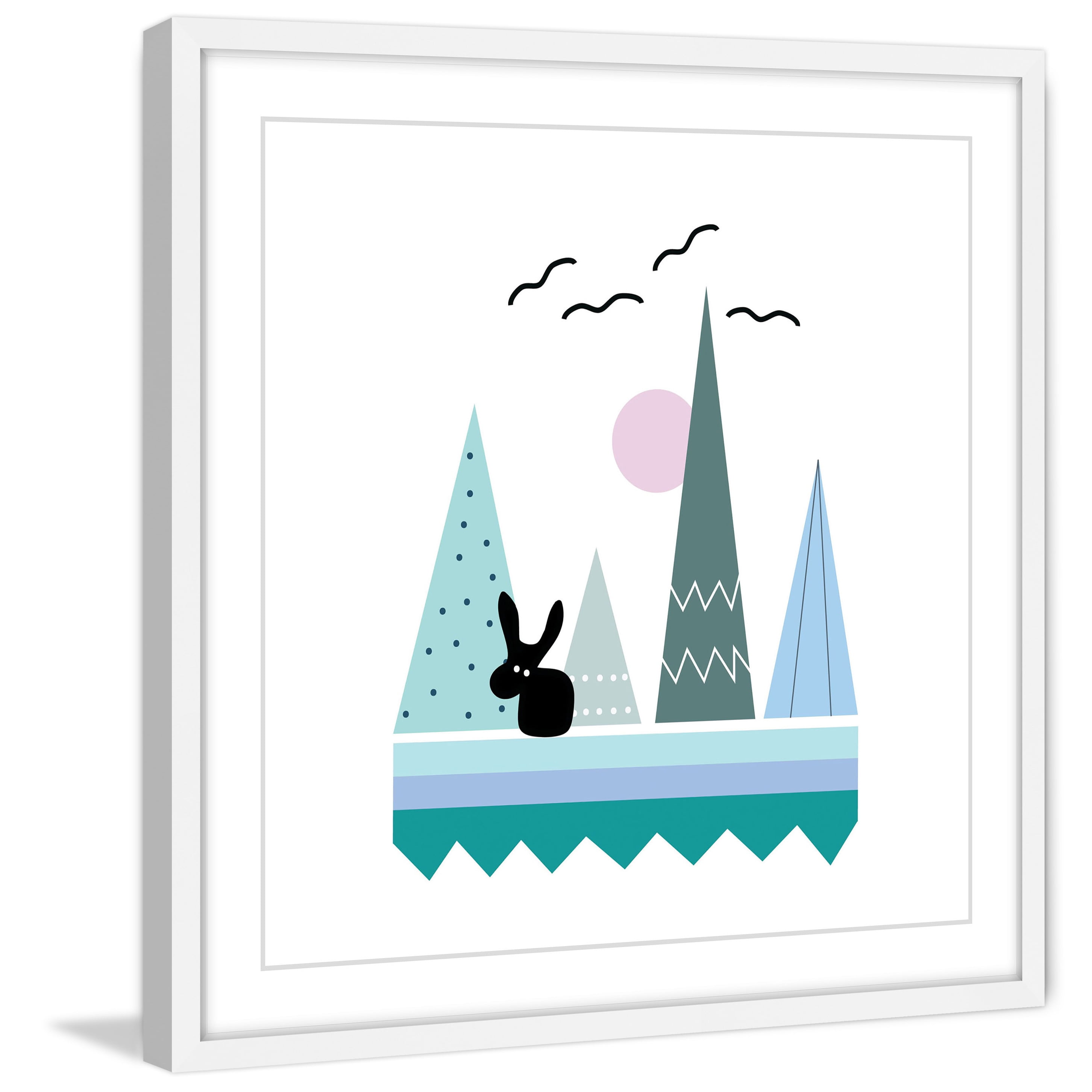 Marmont Hill "Teepee Patterns" by Katarina Snygg Framed Painting Print