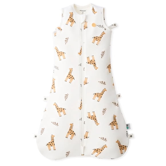 Saco de dormir Momcozy para 0-6 meses, 1,5 tog, con relleno de jirafa de felpa