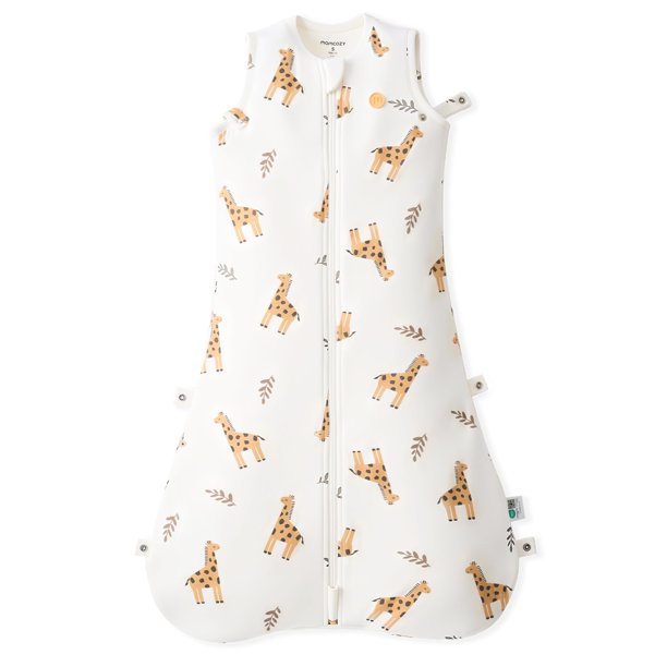 Saco de dormir Momcozy para 0-6 meses, 1,5 tog, con relleno de jirafa de felpa