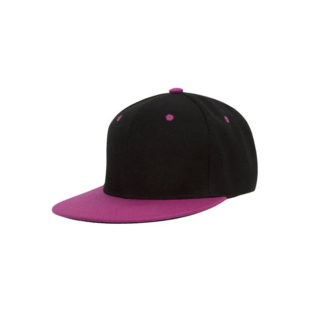 Top Headwear Casquette Snapback Ajustable - Noir/rose