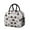 Black-186, variant on Lunch Bag Lunch Box for Women Reusable Insulated Lunch Bags,Water-Resistant Colorful Donuts Cool Cooler Lunch Tote Bag, Large Capacity for Work Travel Picnic