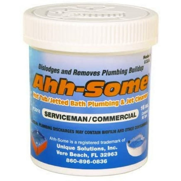 AhhSome Hot Tub Cleaner /Jetted Bathtub Plumbing & Jet Cleaner / Jacuzzi & Spa Filter Cleaner